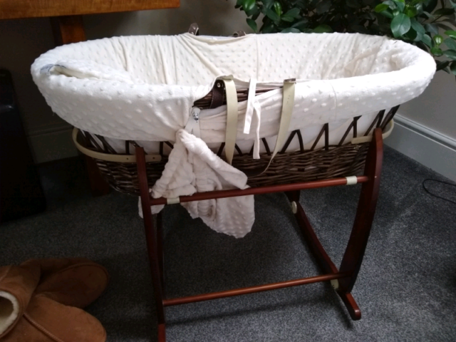 clair de lune wicker moses basket mattress